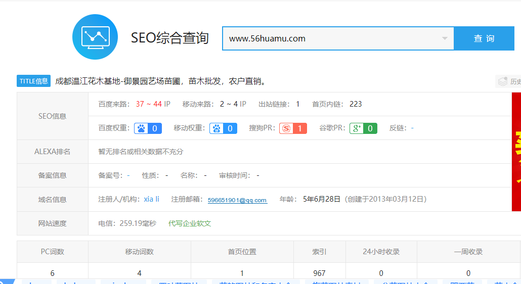 成都花木，成都苗木簡單的指導直接上百度首頁